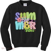 Coquette Summer Vibes Preppy Summer Retro Beach Trendy Kids Sweatshirt thumb 0
