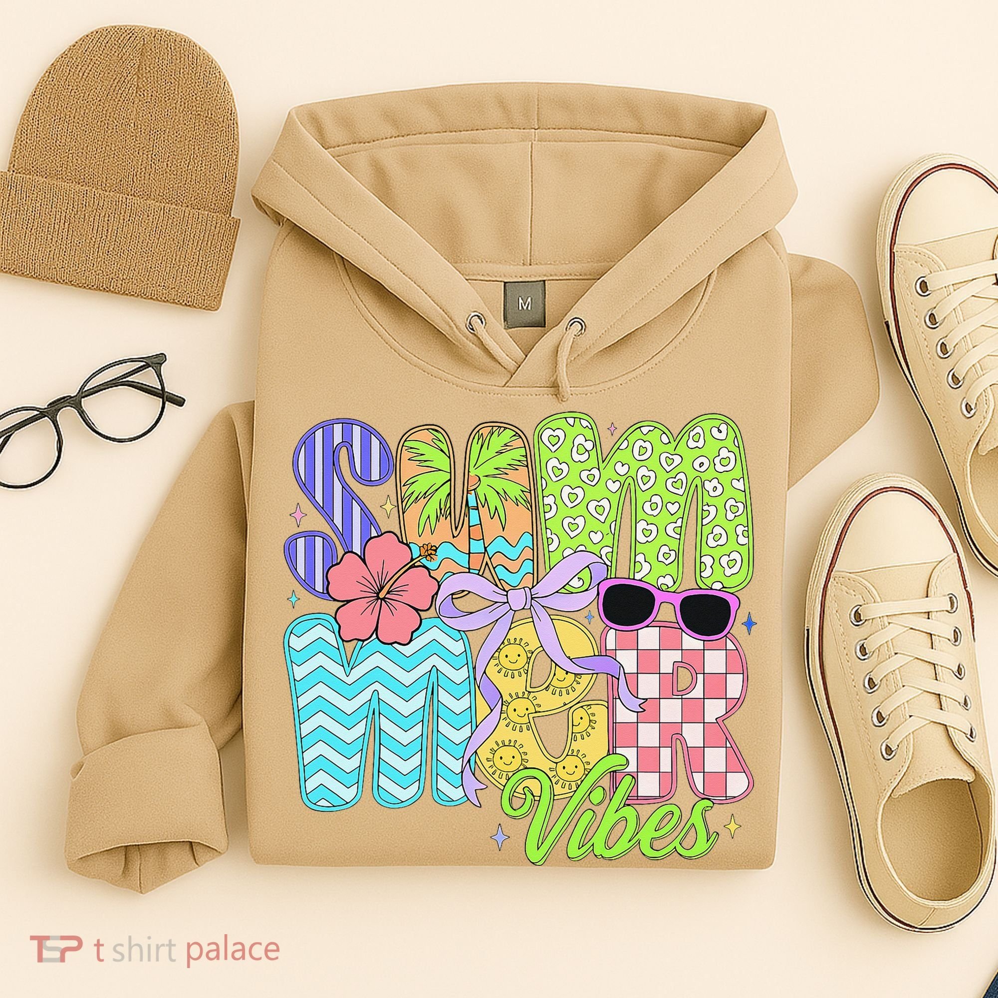 Coquette Summer Vibes Preppy Summer Retro Beach Trendy Hoodie