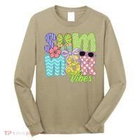 Coquette Summer Vibes Preppy Summer Retro Beach Trendy Long Sleeve Shirt thumb 0