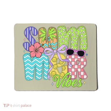 Coquette Summer Vibes Preppy Summer Retro Beach Trendy Mousepad