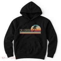 Cali Summer Vacation Ca Palm Trees Usa Retro California Hoodie thumb 0