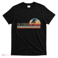 Cali Summer Vacation Ca Palm Trees Usa Retro California T-Shirt thumb 0