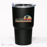 Cali Summer Vacation Ca Palm Trees Usa Retro California Tumbler thumb 0