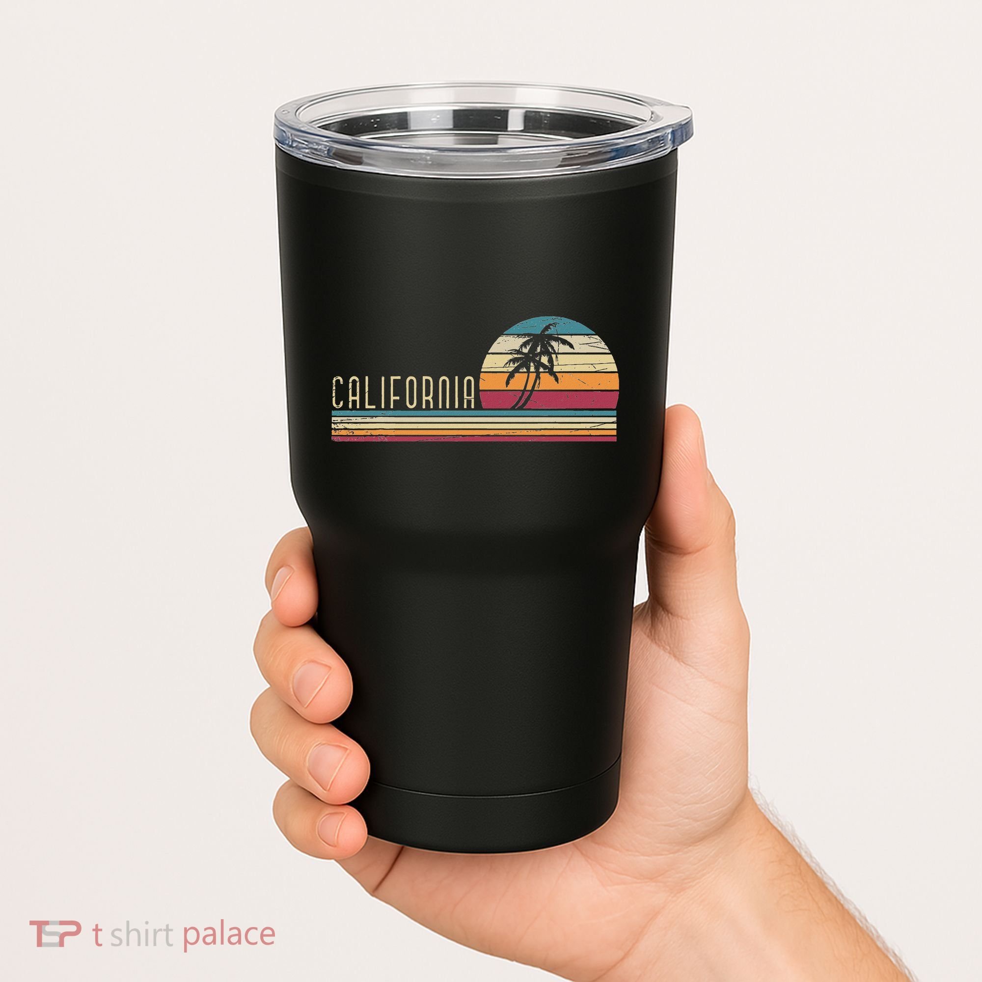 Cali Summer Vacation Ca Palm Trees Usa Retro California Tumbler