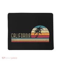 Cali Summer Vacation Ca Palm Trees Usa Retro California Mousepad thumb 0