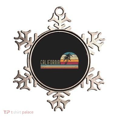 Cali Summer Vacation Ca Palm Trees Usa Retro California Ornament