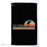 Cali Summer Vacation Ca Palm Trees Usa Retro California Golf Towel thumb 0