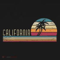 Cali Summer Vacation Ca Palm Trees Usa Retro California Toddler T-Shirt thumb 4