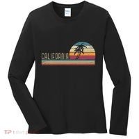 Cali Summer Vacation Ca Palm Trees Usa Retro California Women's Long Sleeve Shirt thumb 0