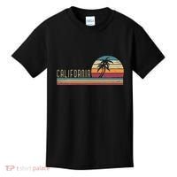 Cali Summer Vacation Ca Palm Trees Usa Retro California Kids T-Shirt thumb 0