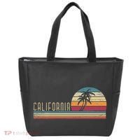 Cali Summer Vacation Ca Palm Trees Usa Retro California Tote Bag thumb 0