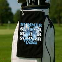 Coquette Summer Vibes Retro Style For Fun Loving Women Golf Towel thumb 2