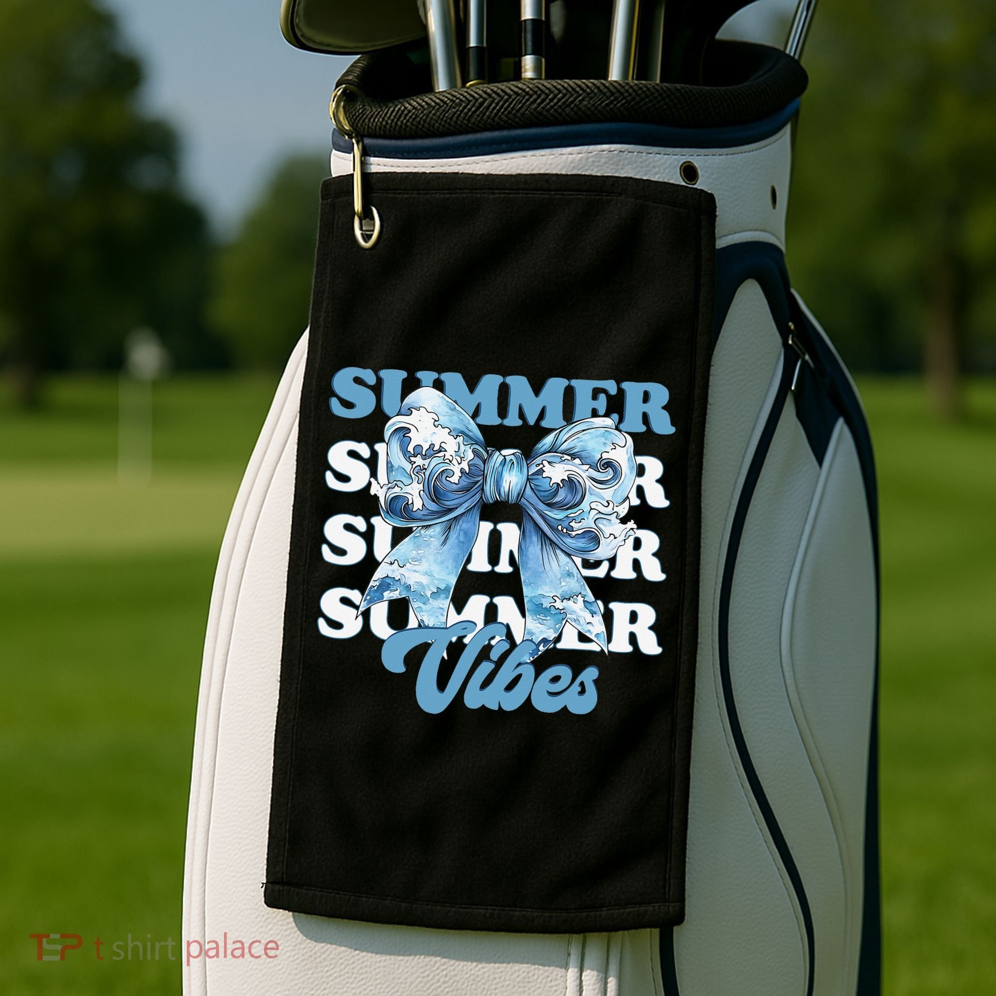 Coquette Summer Vibes Retro Style For Fun Loving Women Golf Towel