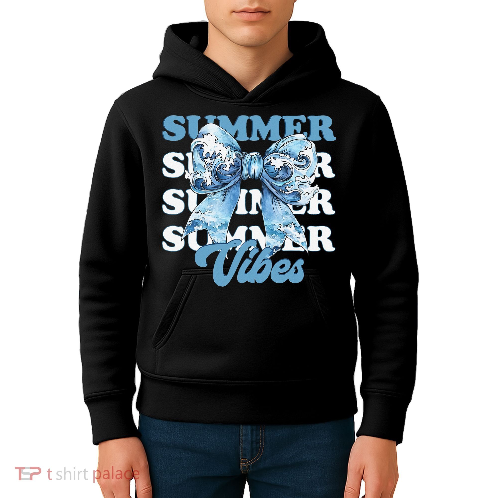 Coquette Summer Vibes Retro Style For Fun Loving Women Kids Hoodie