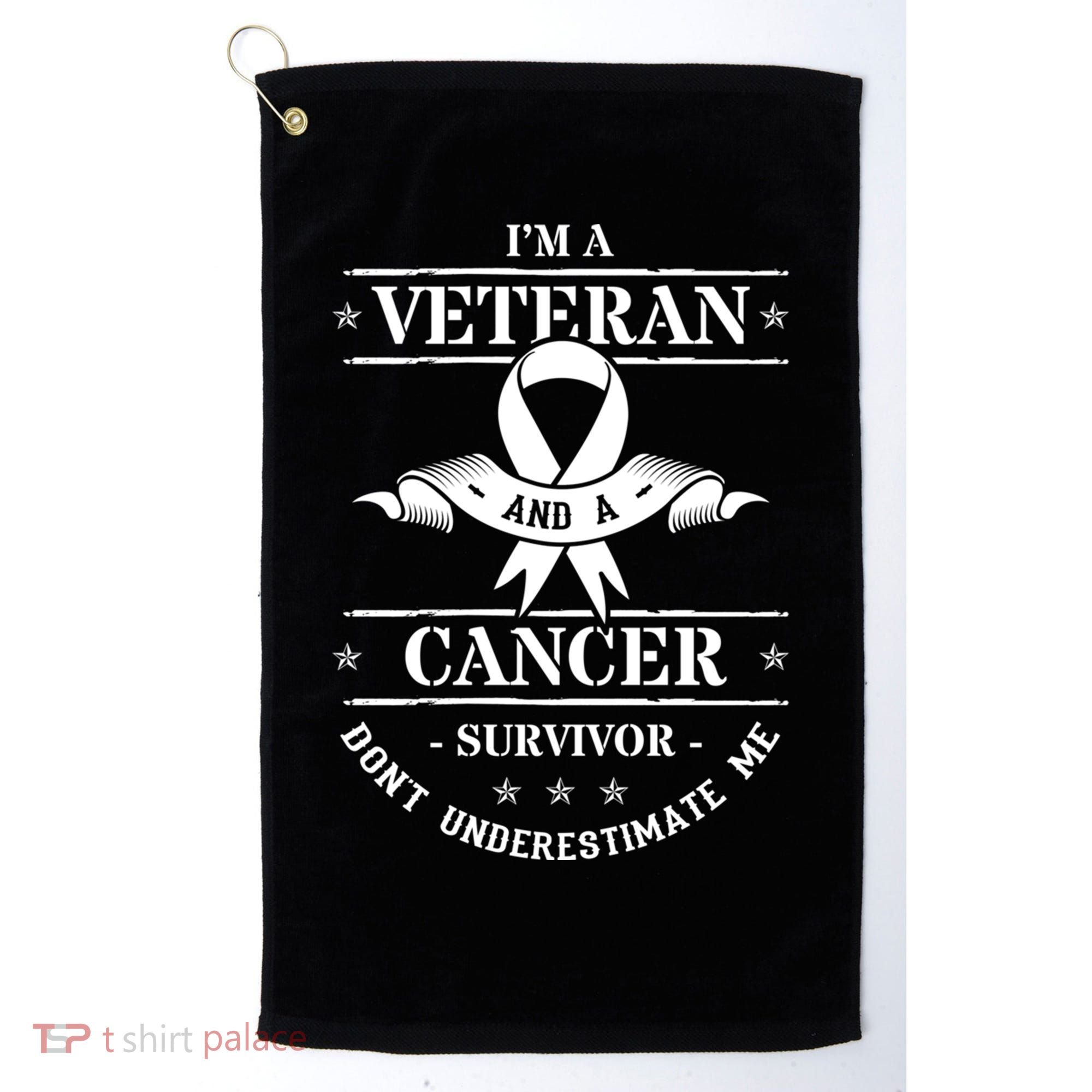 Cancer Survivor Veteran Chemotherapy Warrior Gift Golf Towel