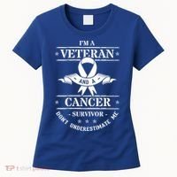 Cancer Survivor Veteran Chemotherapy Warrior Gift Women's T-Shirt thumb 0