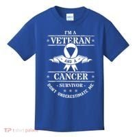 Cancer Survivor Veteran Chemotherapy Warrior Gift Kids T-Shirt thumb 0