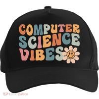 Computer Science Vibes IT Computer Science Teacher Student Five-Panel Snapback Cap thumb 0