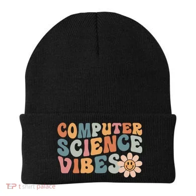 Computer Science Vibes IT Computer Science Teacher Student Beanie