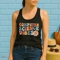 Computer Science Vibes IT Computer Science Teacher Student Women's Tank Top thumb 2