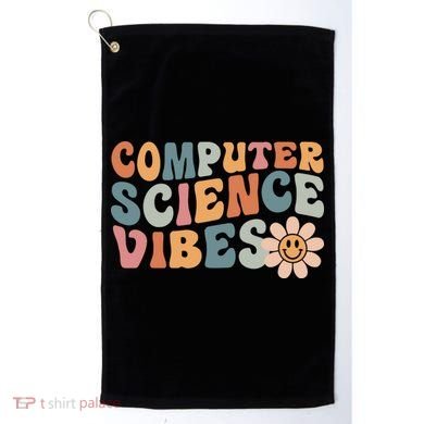 Computer Science Vibes IT Computer Science Teacher Student Golf Towel