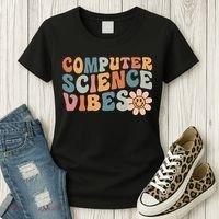 Computer Science Vibes IT Computer Science Teacher Student Women's T-Shirt thumb 3