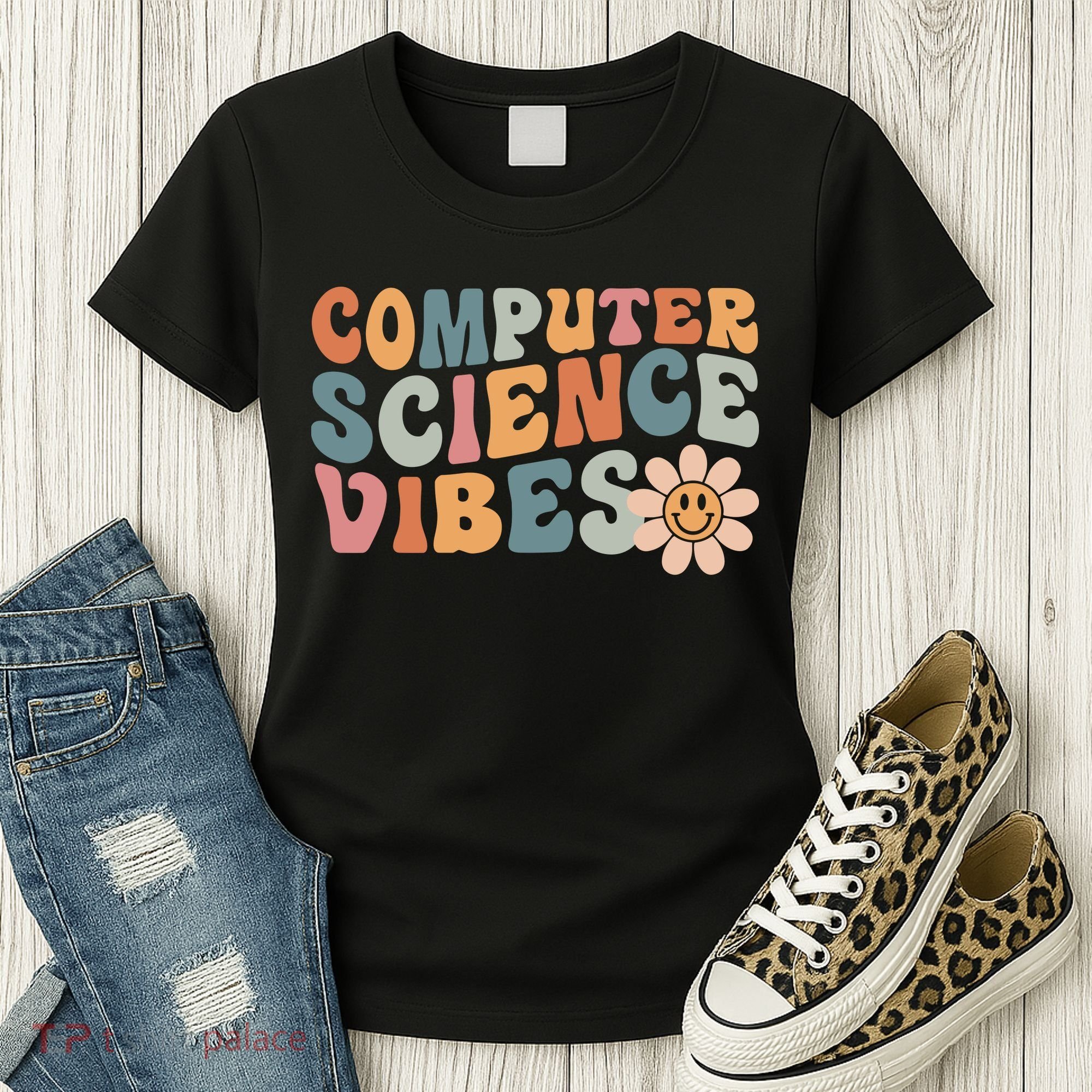 Computer Science Vibes IT Computer Science Teacher Student Women's T-Shirt