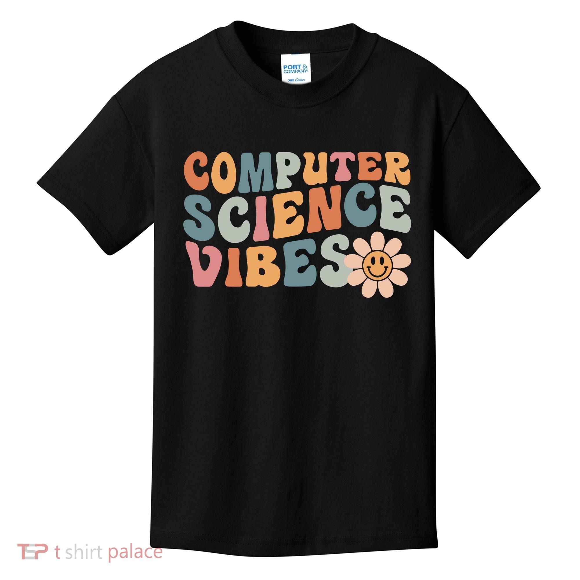 Computer Science Vibes IT Computer Science Teacher Student Kids T-Shirt
