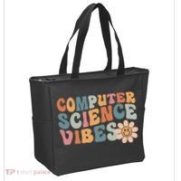 Computer Science Vibes IT Computer Science Teacher Student Tote Bag thumb 2