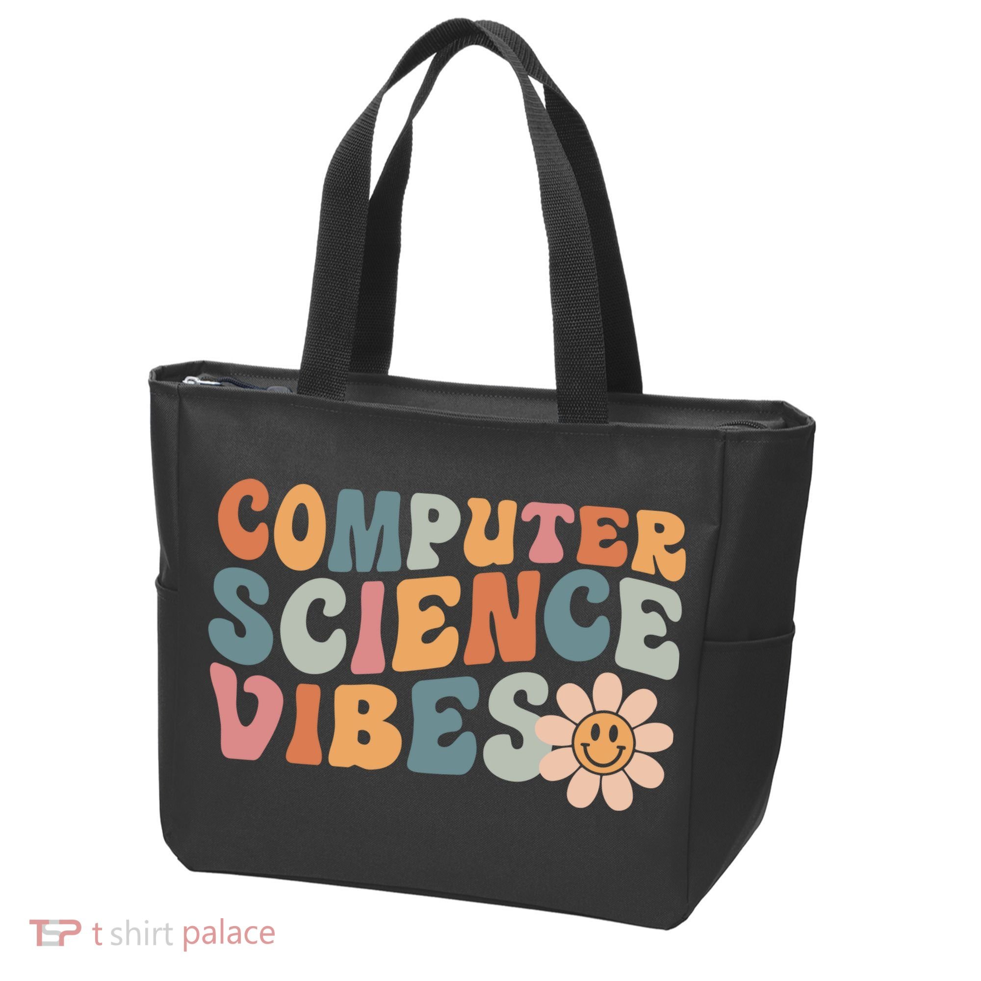 Computer Science Vibes IT Computer Science Teacher Student Tote Bag