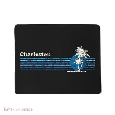 Charleston Sc Vintage 80s Palm Trees Sunset Mousepad