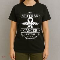 Cancer Survivor Veteran Chemotherapy Warrior T-Shirt thumb 4