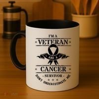 Cancer Survivor Veteran Chemotherapy Warrior Coffee Mug thumb 4