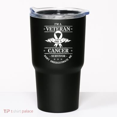 Cancer Survivor Veteran Chemotherapy Warrior Tumbler