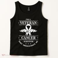 Cancer Survivor Veteran Chemotherapy Warrior Tank Top thumb 2