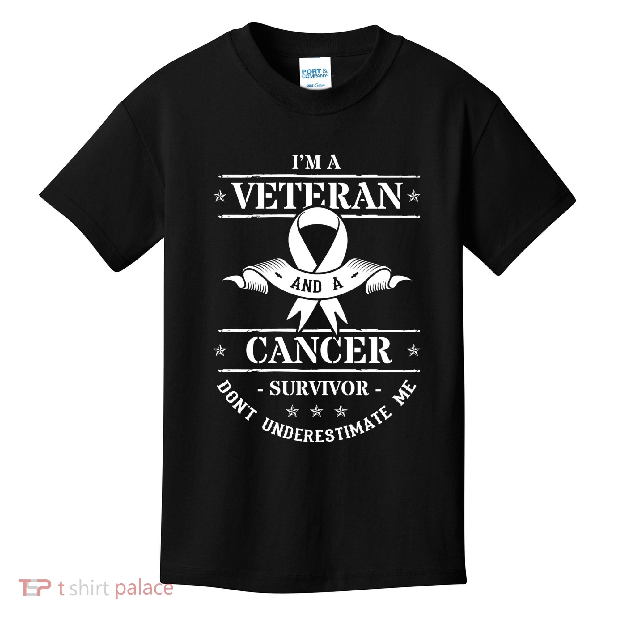 Cancer Survivor Veteran Chemotherapy Warrior Kids T-Shirt