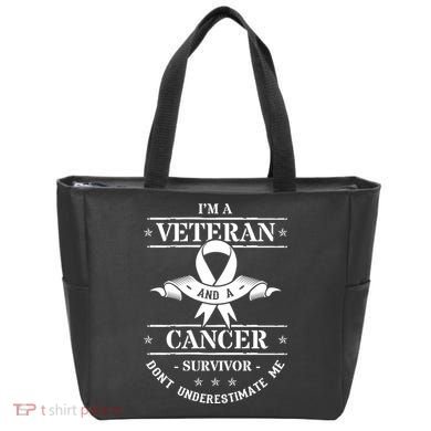Cancer Survivor Veteran Chemotherapy Warrior Tote Bag