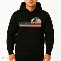 Cali Summer Vacation CA Palm Trees USA Retro California Hoodie thumb 2