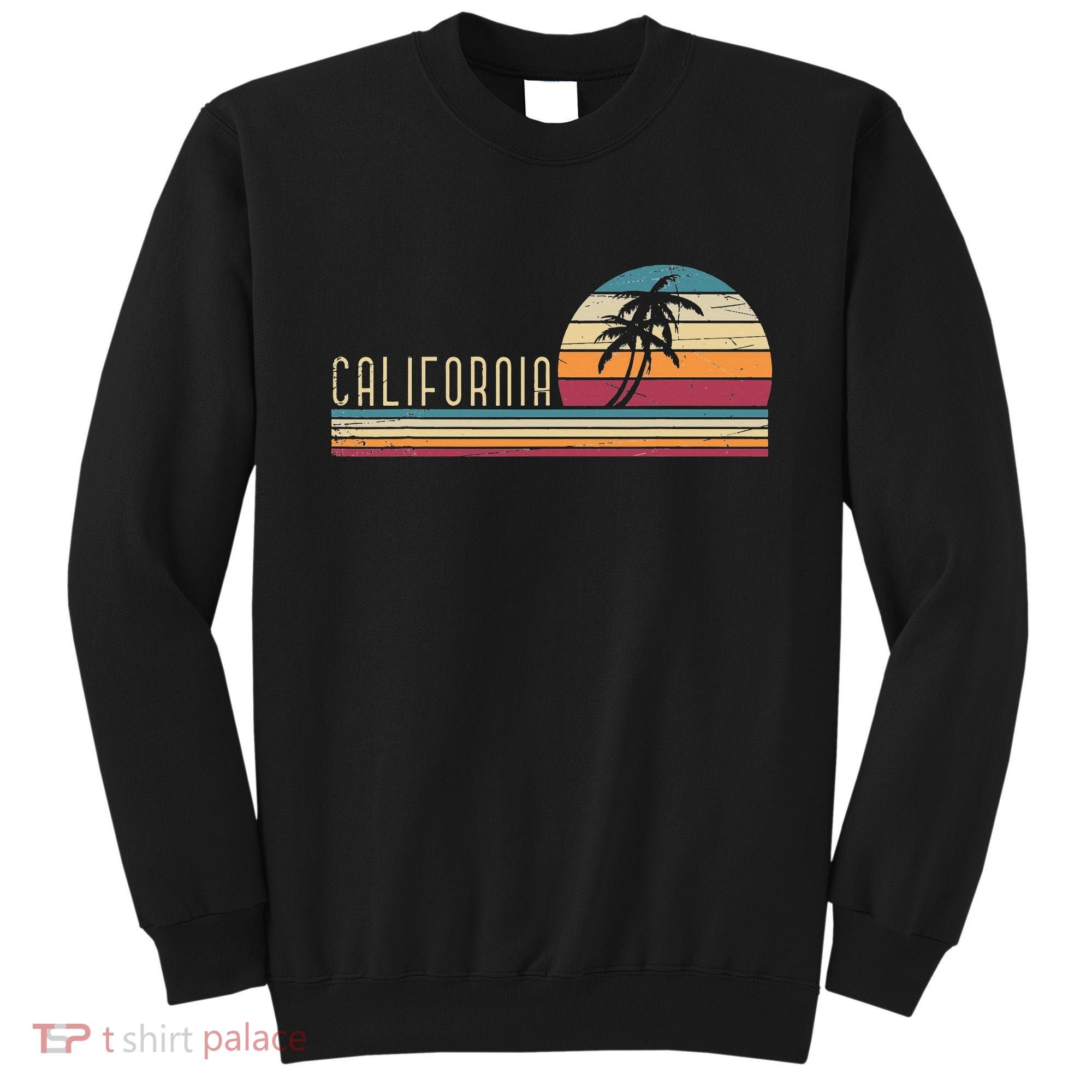 Cali Summer Vacation CA Palm Trees USA Retro California Sweatshirt
