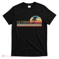 Cali Summer Vacation CA Palm Trees USA Retro California T-Shirt thumb 0
