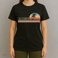 Cali Summer Vacation CA Palm Trees USA Retro California T-Shirt thumb 4