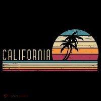 Cali Summer Vacation CA Palm Trees USA Retro California T-Shirt thumb 7