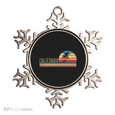 Cali Summer Vacation CA Palm Trees USA Retro California Ornament