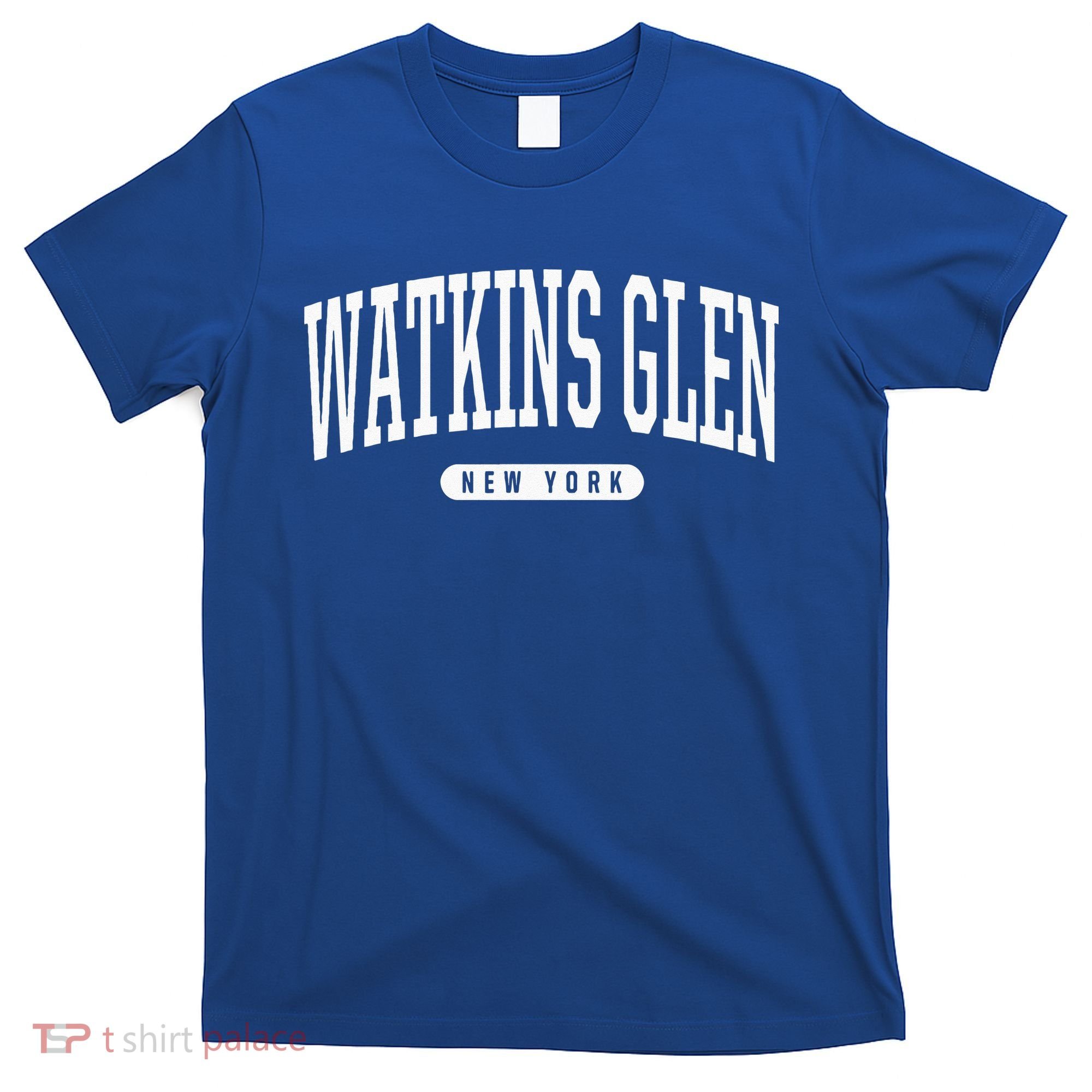 College Style Watkins Glen New York Souvenir Gift  T-Shirt