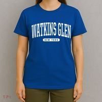 College Style Watkins Glen New York Souvenir Gift  T-Shirt thumb 4