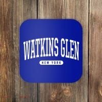 College Style Watkins Glen New York Souvenir Gift  Coaster thumb 0