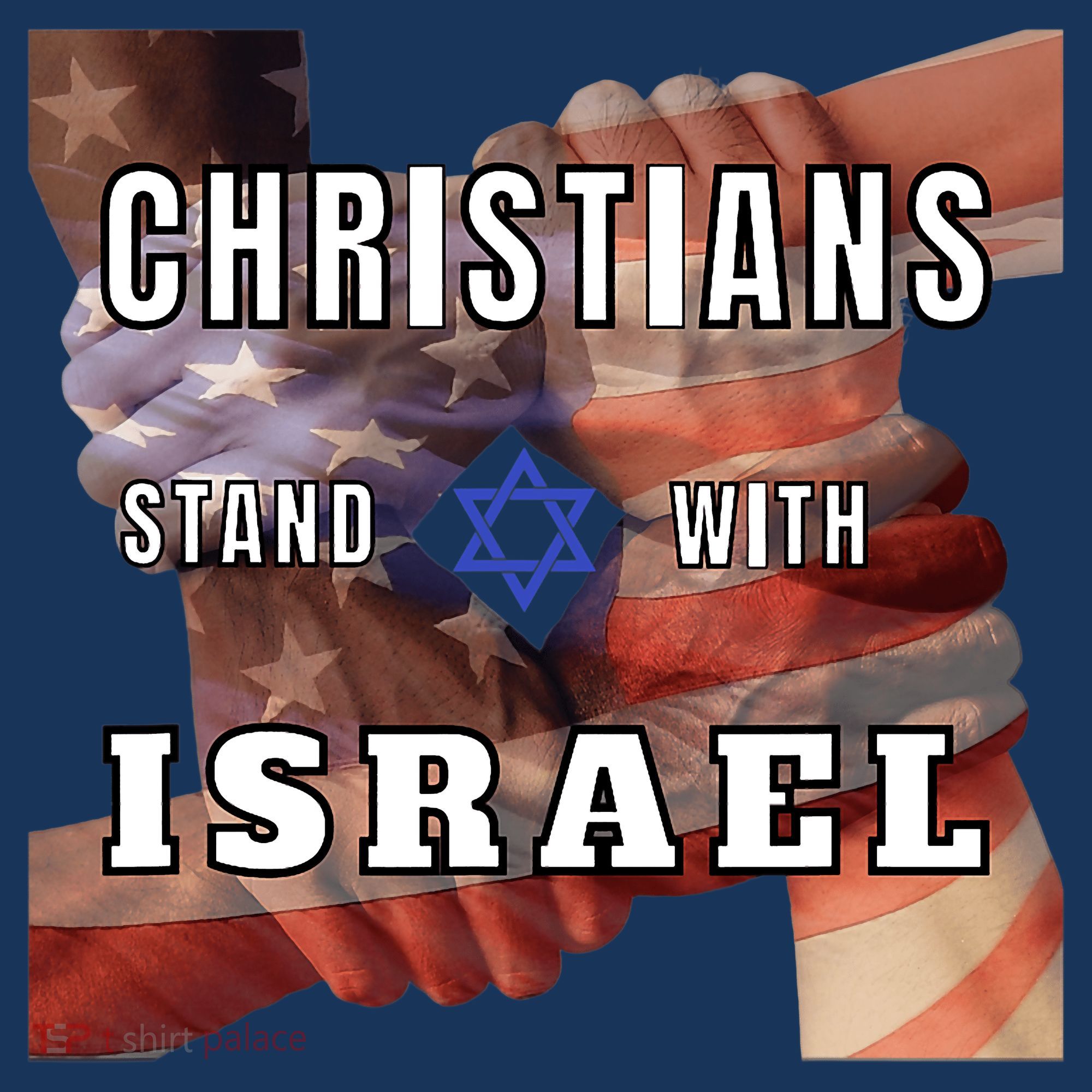 Christians Stand With Israel Amercan Flag Patriotic Women's Hoodie
