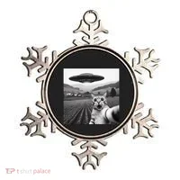 Cat Selfie With Alien Ufo Funny Cat Gifts Ornament thumb 0
