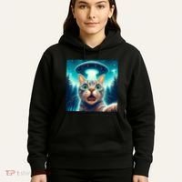Cat Selfie With Ufo Cat Lover Meme Hoodie thumb 5