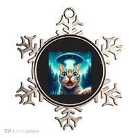 Cat Selfie With Ufo Cat Lover Meme Ornament thumb 0